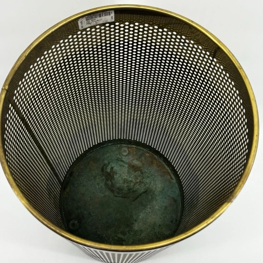 FrontGate Brass Waste Basket Approx 20